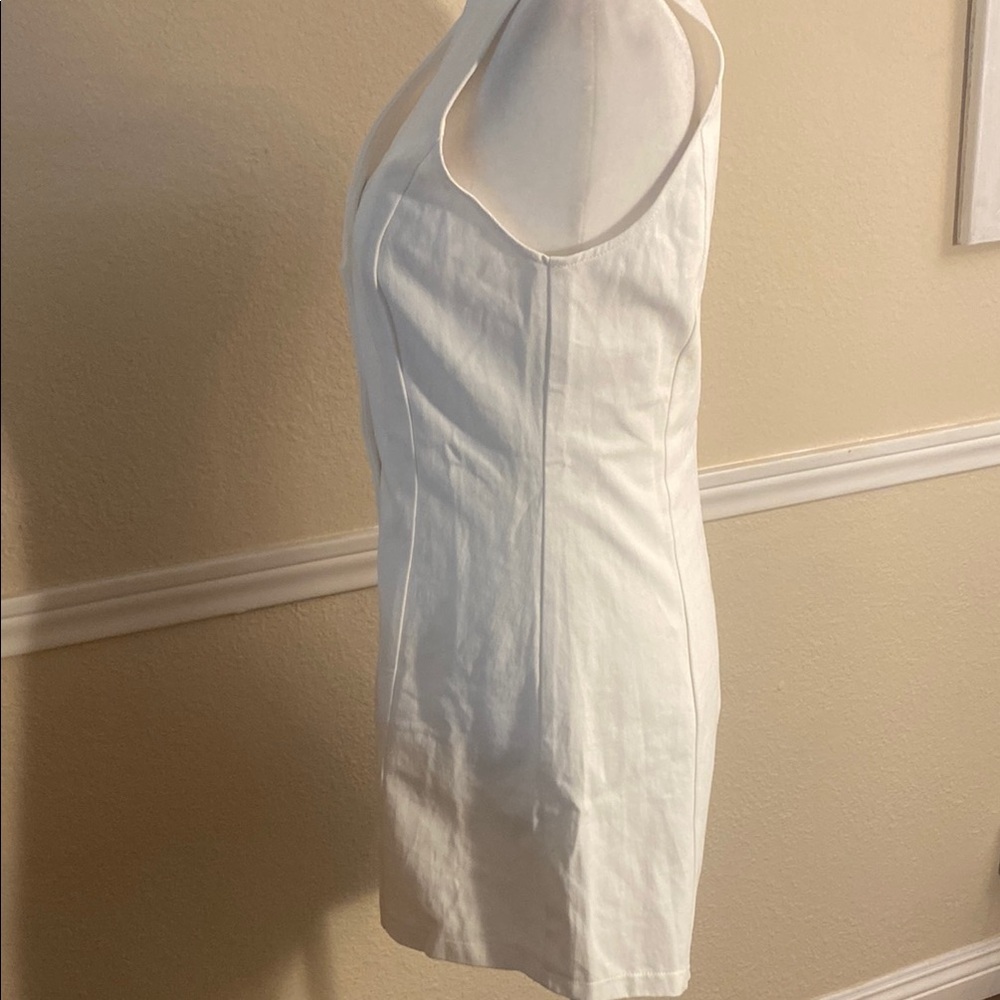 Princess Polly Damico Ivory Sleeveless Button Romper - Picture 3 of 9